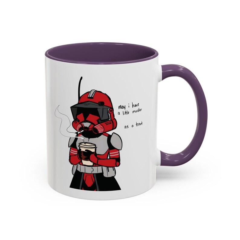 Kommandant Fox Tasse, Star Wars Clone Trooper Kaffeetasse, Coruscant Guard inspiriert Geschenk, Clone Wars Fan Art Tasse, Sci-Fi Geek Geschenk, individuelle Nerdy Tasse Bild 10