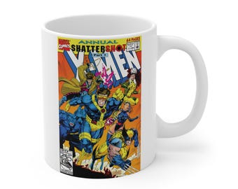 X-Men Comic Buch Cover Tasse, Superheld Kaffeetasse, Geschenk für Comic Fans, Einzigartige Sammlertasse