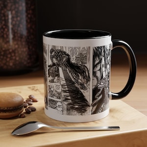 Manga Panel Berserk Guts Mug,Berserk Merchandise Mugs, Accent Coffee Mug for Coffee Lovers,Stylish Mug for Tea