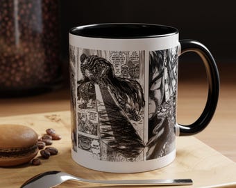 Manga Panel Berserk Guts Becher, Berserk Merchandise Becher, Akzent Kaffeetasse für Kaffeeliebhaber, stilvolle Tasse für Tee