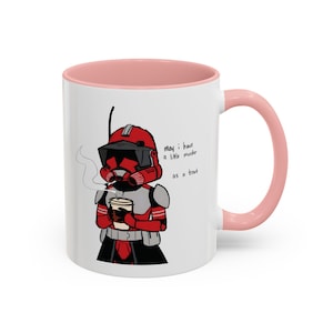 Kommandant Fox Tasse, Star Wars Clone Trooper Kaffeetasse, Coruscant Guard inspiriert Geschenk, Clone Wars Fan Art Tasse, Sci-Fi Geek Geschenk, individuelle Nerdy Tasse Bild 7
