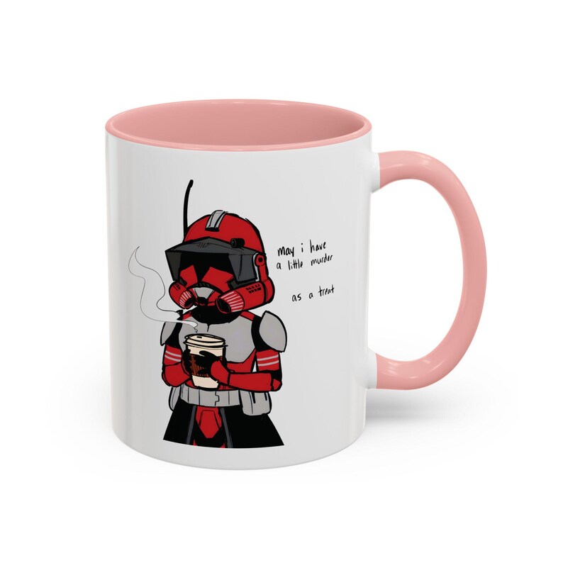 Kommandant Fox Tasse, Star Wars Clone Trooper Kaffeetasse, Coruscant Guard inspiriert Geschenk, Clone Wars Fan Art Tasse, Sci-Fi Geek Geschenk, individuelle Nerdy Tasse Bild 7