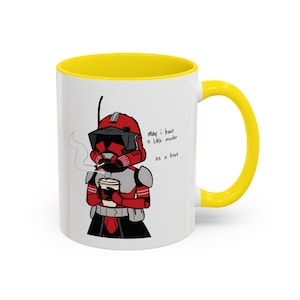 Kommandant Fox Tasse, Star Wars Clone Trooper Kaffeetasse, Coruscant Guard inspiriert Geschenk, Clone Wars Fan Art Tasse, Sci-Fi Geek Geschenk, individuelle Nerdy Tasse Bild 11