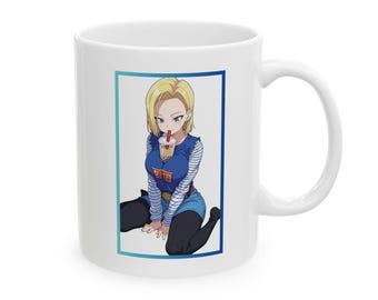 Sexy Anime Girl Becher, süße Waifu Kaffeetasse, Kawaii Hot Girl Kunst Geschenk, Otaku Ästhetik Becher für Anime-Liebhaber, NSFW Anime Becher