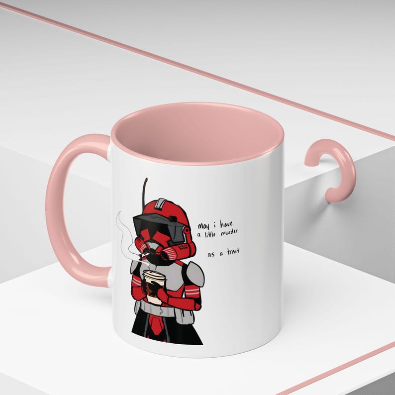 Kommandant Fox Tasse, Star Wars Clone Trooper Kaffeetasse, Coruscant Guard inspiriert Geschenk, Clone Wars Fan Art Tasse, Sci-Fi Geek Geschenk, individuelle Nerdy Tasse Bild 14