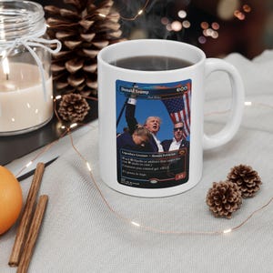 Donald Trump MTG Proxy Card Mug, Magic The Gathering Political Proxy Cup, Donald Trump Trading Card Mug image 5