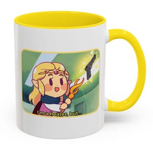 Legend of Zelda I&#39;m a Healer But.. Mug,Funny Gamer Coffee Cup,Geeky Gift for RPG and Zelda Fans