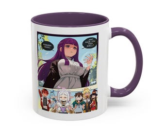 Frieren Darüber hinaus Ende der Reise Becher, Frieren Fern Anime Manga Ästhetische Kaffeetasse, Fantasy Magie Geschenk für Otaku & Manga-Liebhaber