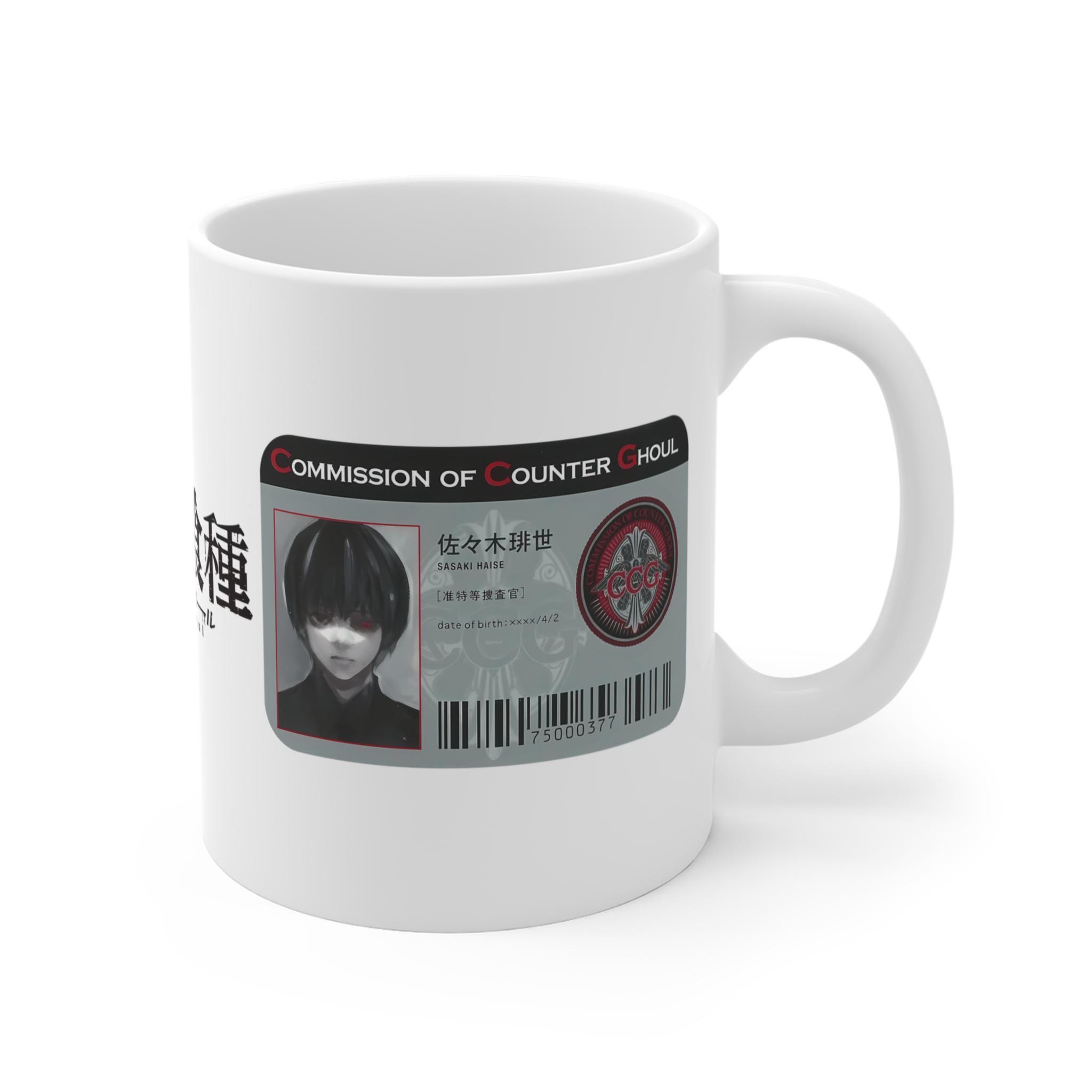 Mug Café Tokyo Ghoul - Tasse Manga Personnalisée - 325 Ml Céramique Blanche - Neuf