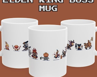 Ring Bosse Pixel Art Tasse, Soulslike Gamer Geschenk