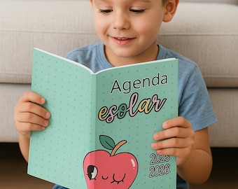 Agenda Infantil 2025-2026 | Planner para Niños | Agenda Escolar Editable | Diario de Ideas y Actividades