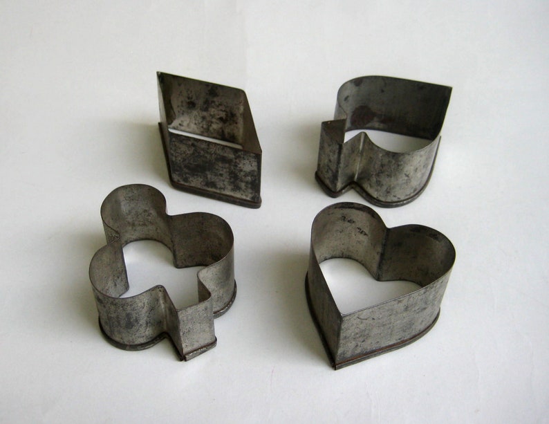 Tin Cookie Cutter Antique Cookie Cutters Antique Tin Cookie Etsy