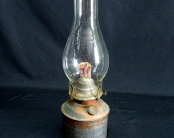 Primitive Fulton 1897 Glue Pot Heater Kerosene Lantern