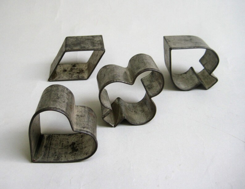 Tin Cookie Cutter Antique Cookie Cutters Antique Tin Cookie Etsy
