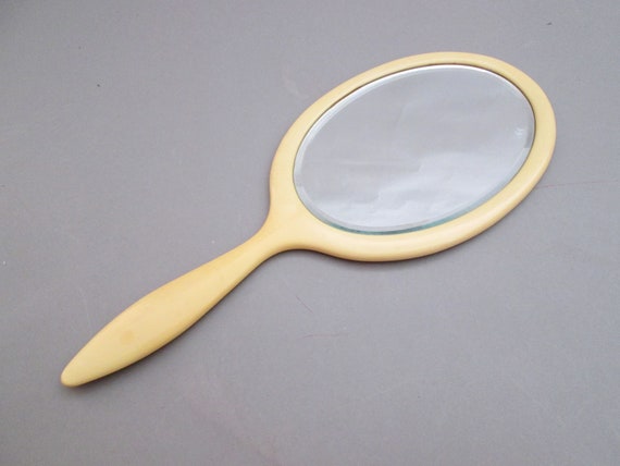 Hand Mirror Double Sided Vanity Beveled Edge Vanity Hand Mirror Beveled Edge