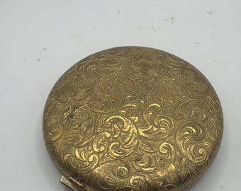 Vintage Estee Lauder 2 "Pulver Kompakt Gold Ton Made in USA
