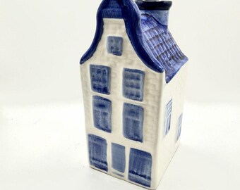 Hand Painted Delftsblauw # 173 Blue Delft Canal 3.5" House Pepper Shakers