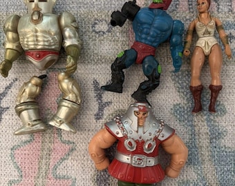 He-Man Masters of the Universe MOTU 1982 Teela Extender Ram Man Lock Jaw Lot