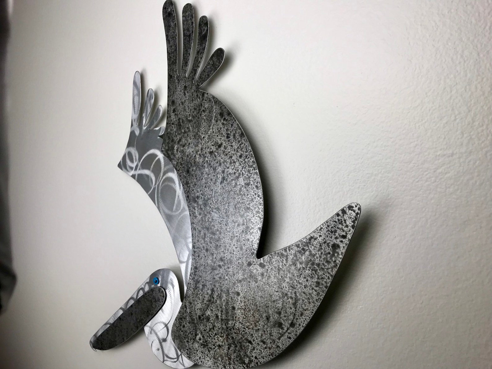 Pelican Metal Art Pelican Art Outdoor Metal Wall Art Metal Etsy