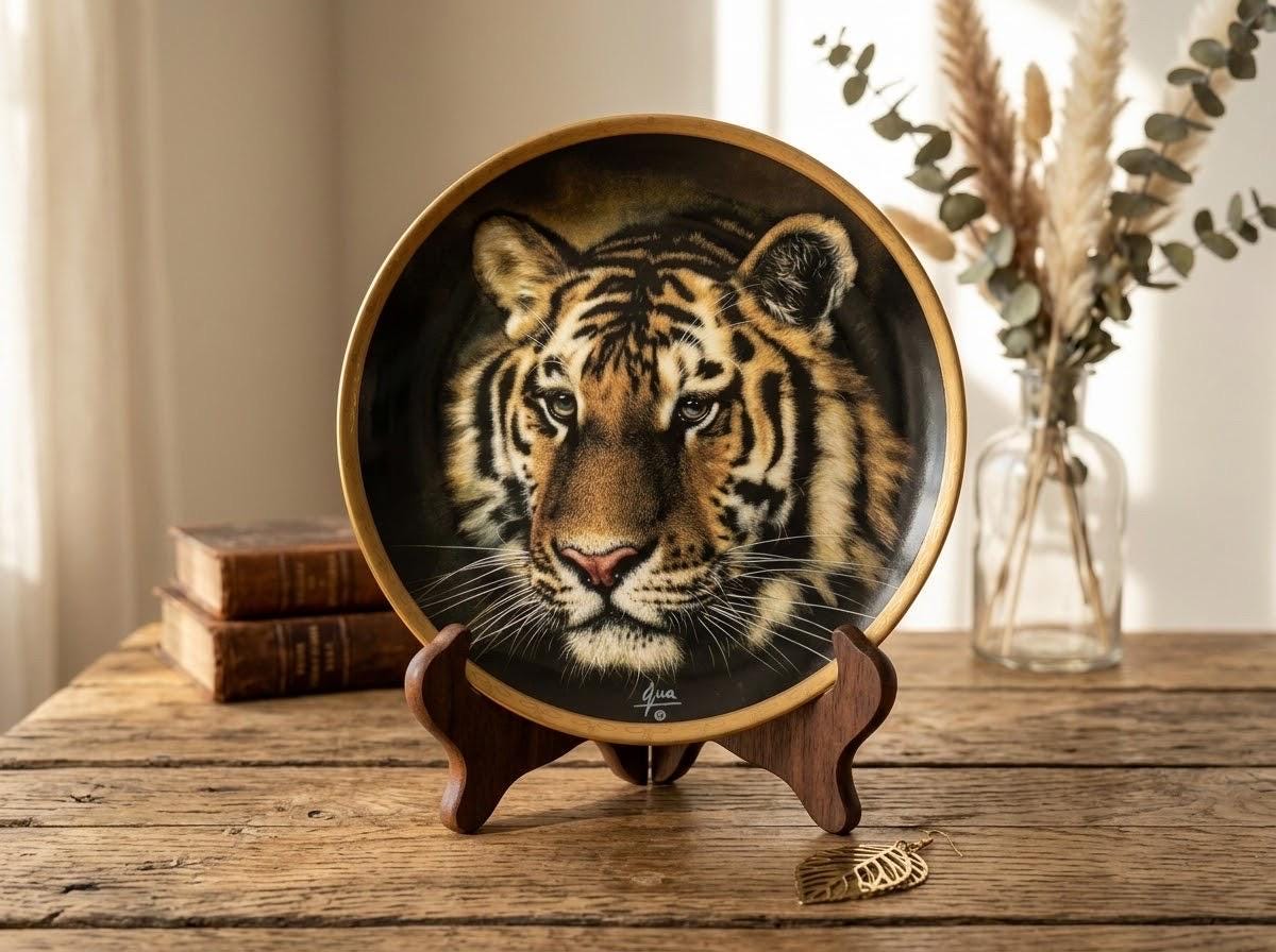 Tiger Collectors Plate - Etsy