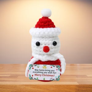 Crochet Christmas Potato & Snowman – Handmade Holiday Amigurumi Decor