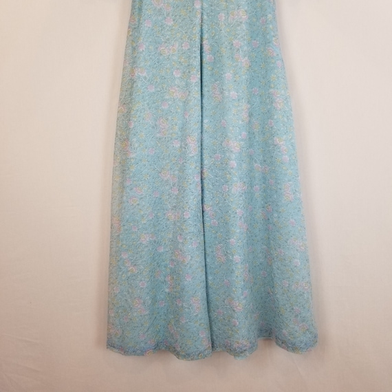 1960s Cottagecore Romantic Puff Sleeve Chic Blue … - image 5