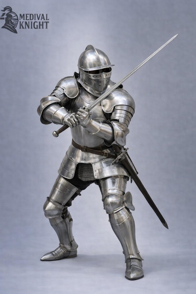 18 Gauge Steel Full Body Armor Medieval Knight Gothic Cuirass Armor Warrior Knight Armor and Cosplay Plate Armor Set image 1
