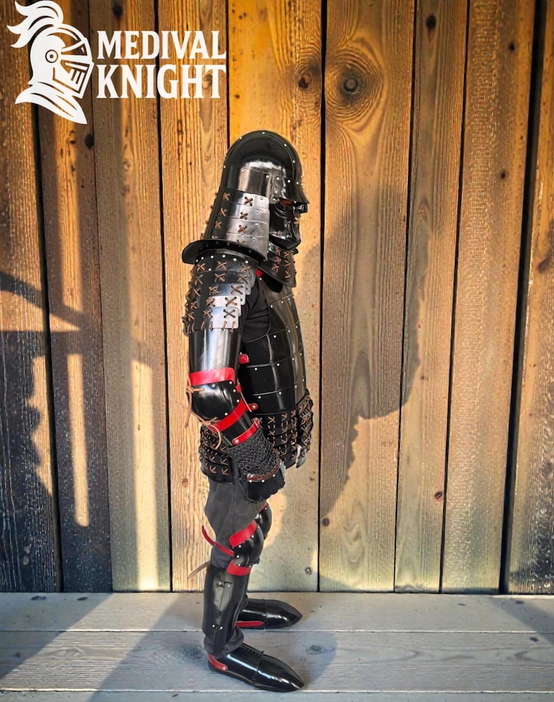 Sca Samurai Medieval Full Set Japanese Samurai Armor - Warrior Armor Helmet With ...