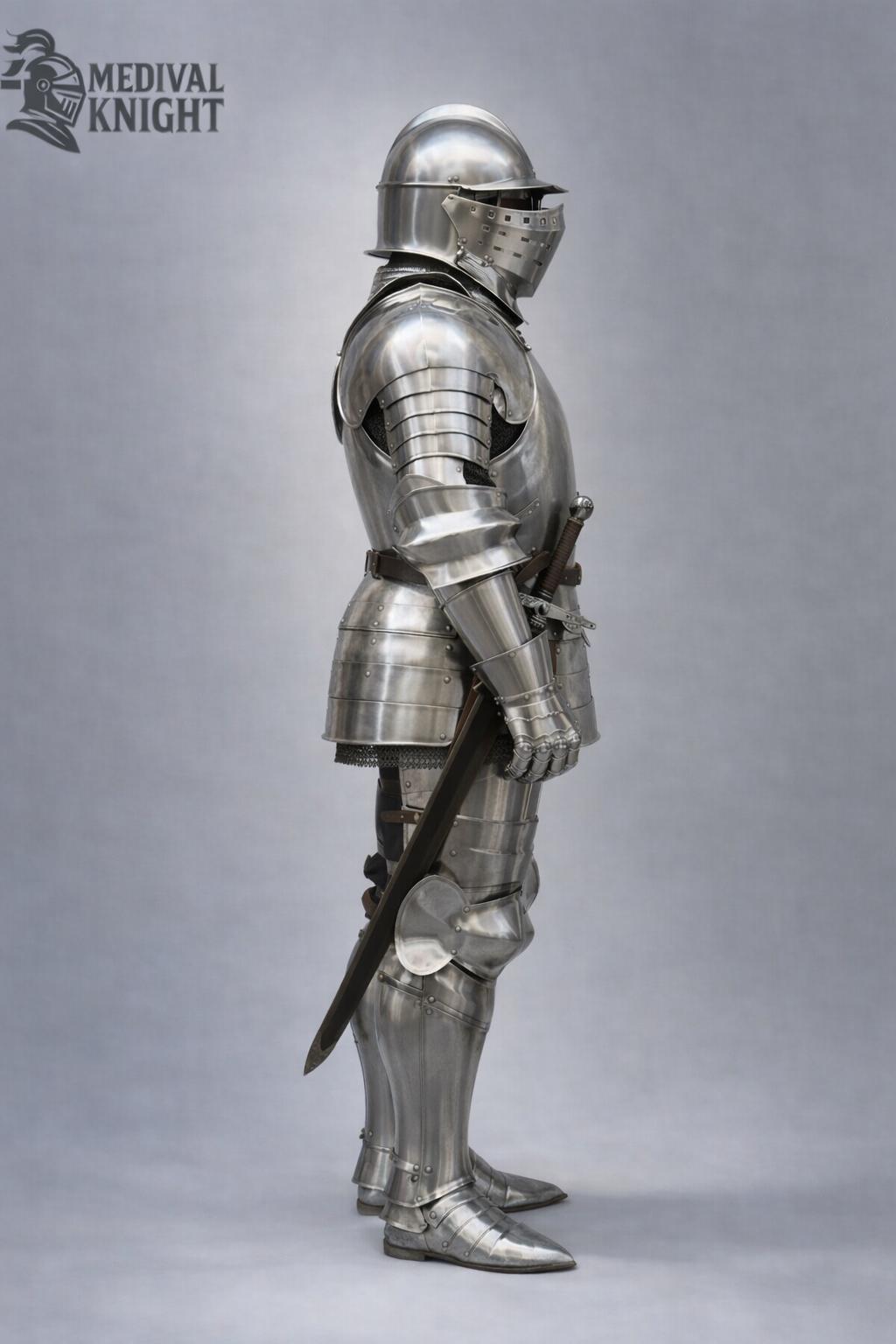 18 Gauge Steel Full Body Armor Medieval Knight Gothic Cuirass Armor ...