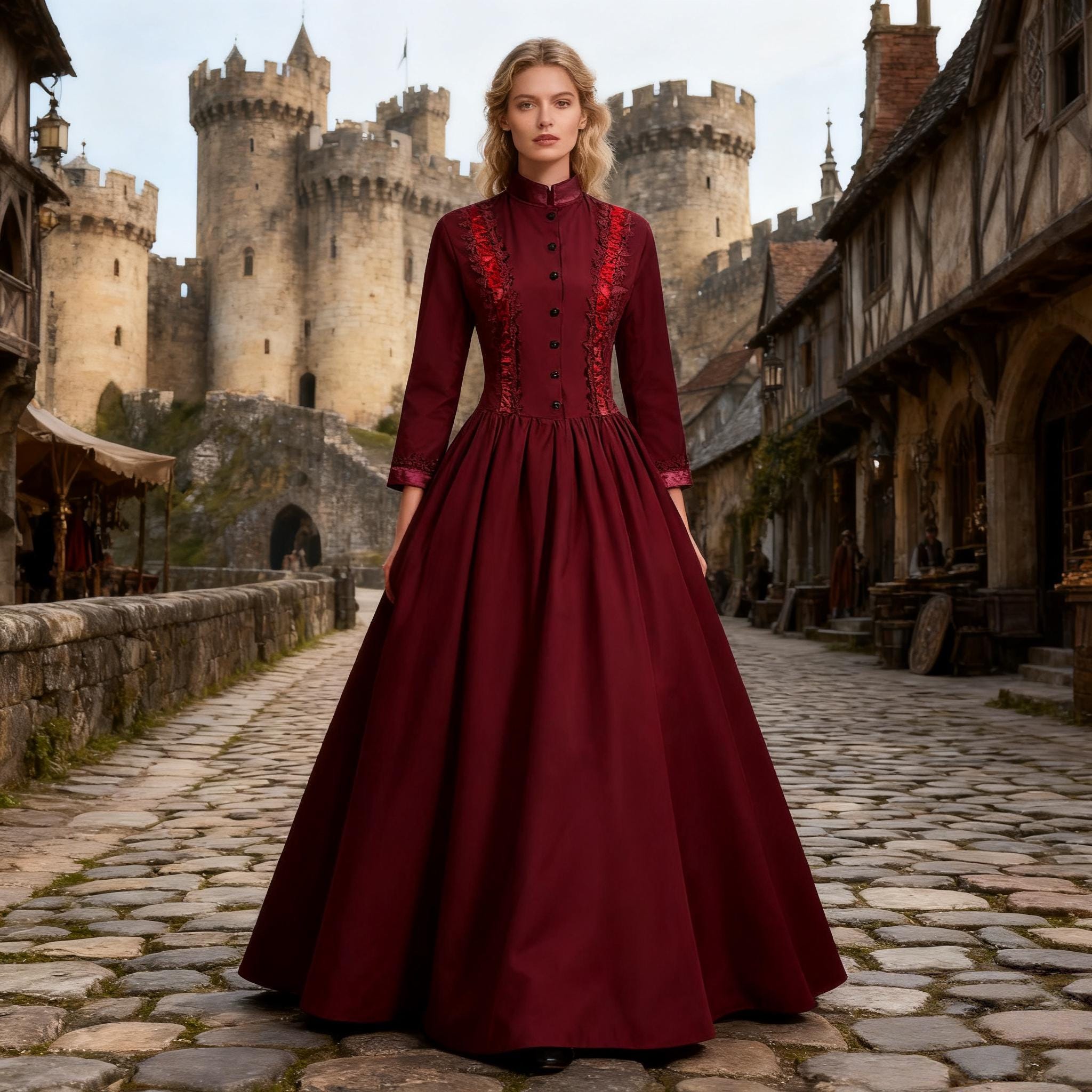 Border Maxi Dress UK