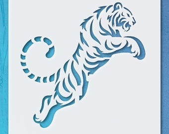 Tiger Stencil - A4 A3 Size 190 Micron Mylar Reusable Flexible Home