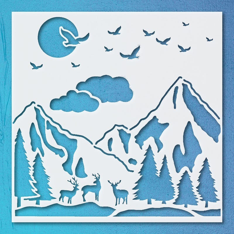 Nature Stencils Etsy