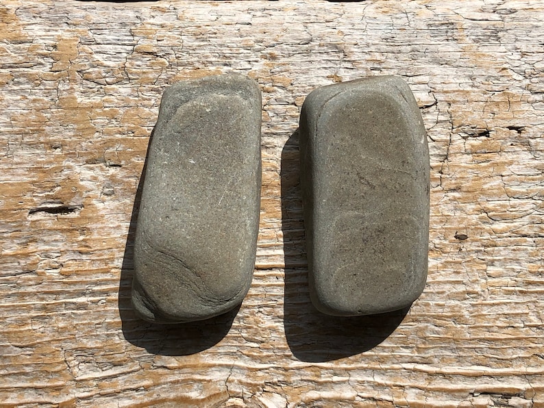Rustic Slate Beach Stone Cabinet Knobs Drawer Pulls