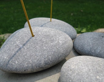 Natural STONE Incense Holders Coastal Beach Decor