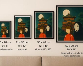 崖の上のポニョのポスター - スタジオジブリのウォールアート、宮崎駿