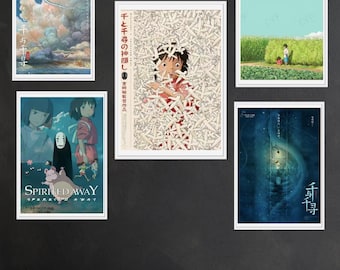 Spirited Away Poster – Studio Ghibli wall art, Chihiro aesthetic print, anime bedroom & living room decor, fan gift