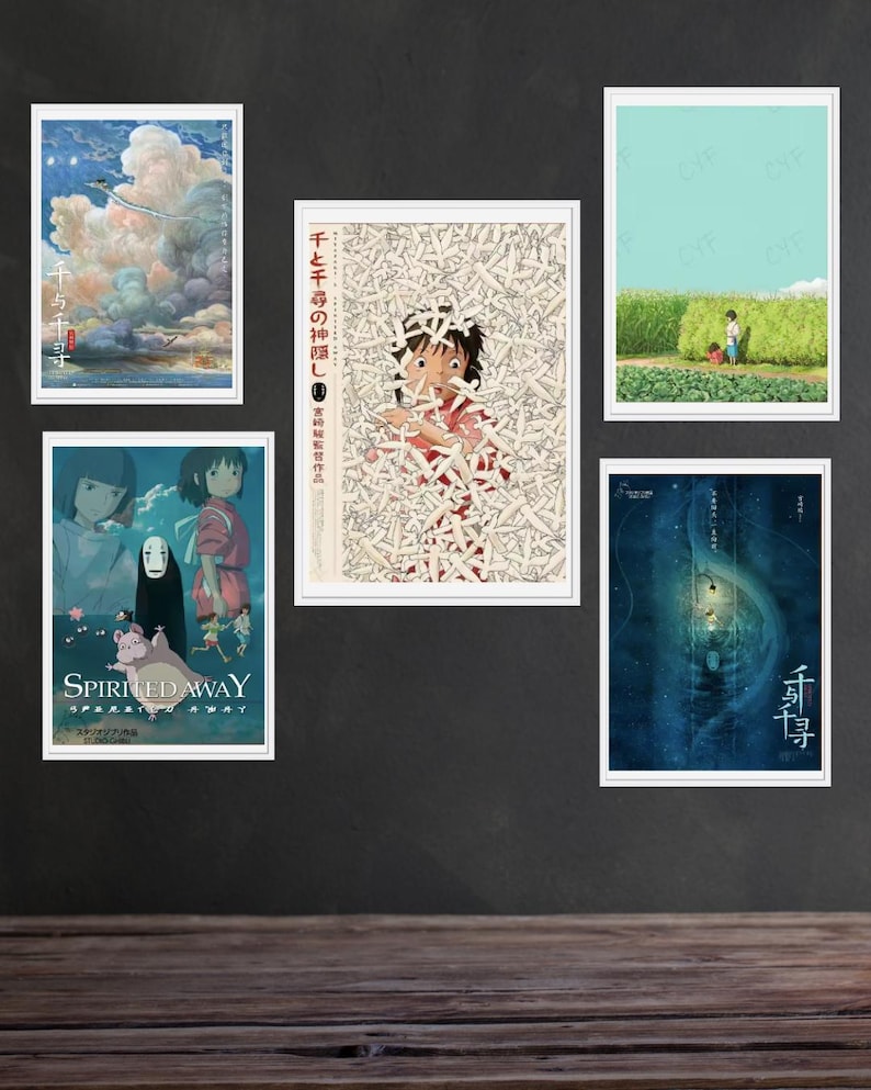 Bring the magic of Studio Ghibli into your home with this Spirited Away (Le Voyage de Chihiro) poster ✨. Featuring stunning artwork inspired by Hayao Miyazaki’s iconic masterpiece, this aesthetic wall art is perfect for decorating your bedroom, dorm room, living room, or creative space.

Whether you love Chihiro, Haku, No-Face (Kaonashi) or the enchanting bathhouse scenes, this Studio Ghibli print captures the dreamy atmosphere of the film and adds a touch of Japanese anime magic to your walls.