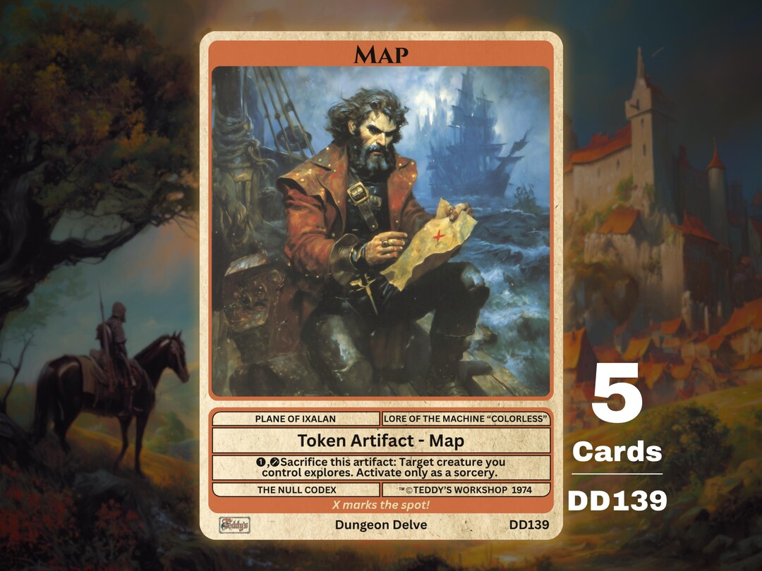 Mtg Map Feature 5x Map Artifact MTG Token - Teddy's Workshop DD139 - Etsy