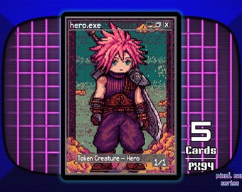 final fantasy mtg hero token (0009) // Treasure Double-Sided [FINAL Tokens] ANAMNESIS] MTG Hero Tokens :