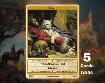 猫 1/1 ライフリンク MTG トークン 3枚 - アルフィーの冒険 (Alfie 作