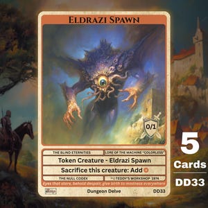 5x Eldrazi Spawn 0/1 MTG Token - Teddy's Workshop DD33