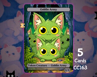 5x Goblin Army 0/0 - MTG Token - Cat Tokens by Teddy CC163