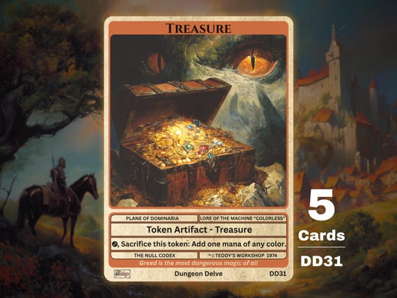 5x トレジャートークン MTG トークン - Teddy's Workshop DD31 - Etsy 日本