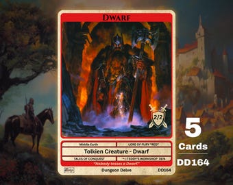 5x Dwarf 2/2 MTG Token - Teddy's Workshop DD164