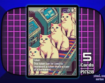 5x Copy Token MTG - Pixel Tokens by Teddy PX128