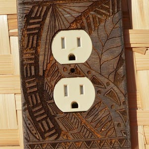 Wandteller im Tiki Stil - ISLANDER Serie, Kona, Standard