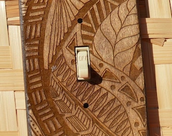 Piatto da parete in stile Tiki - Serie ISLANDER, Palm, Standard