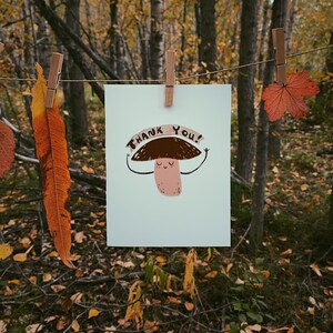 5,5 x 4,25 Pilz Grußkarte