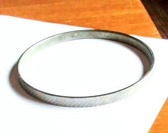 Monet Bangle Bracelet Pulsera Silver Tone Stackable Vintage Jewelry Yours, Occasionally