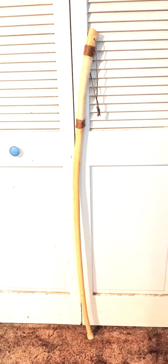 Hand Carved Maple Wood Walking Stick: Artisan Made Emmaus Canes